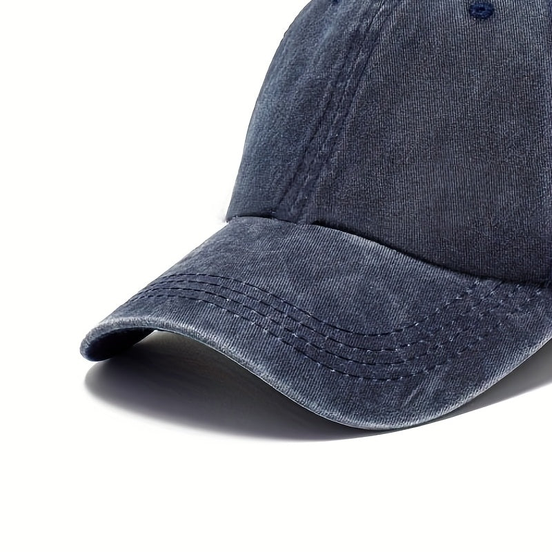 Soft Vintage Smoke Grey Baseball Cap for Men and Women