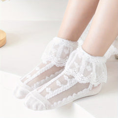 Princess Style Lace Ruffled Socks Soft Comfortable Breathable Girls Accessories