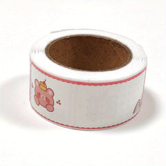 120pcs Roll Cartoon Name Stickers Self Adhesive