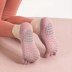 Women's Five Toe Yoga Socks Non-slip Pilates Fitness Socks