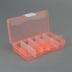 10-Slot Plastic Box Jewelry Storage Case Craft Organizer Bead Storage Bin