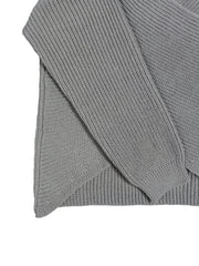 Solid Long Sleeve Sweater with Surplice Neck