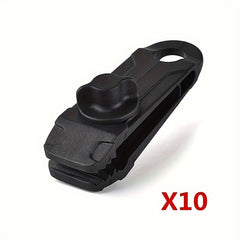 10PCS Awning Rope Clamps Tarpaulin Clip Tent Canopy Clip Buckle