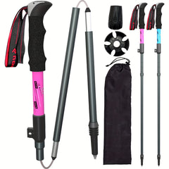 Portable Aluminum Hiking Pole with Enhanced Stability