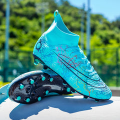 Non Slip Shockproof Training Soccer Spikes Cleats Lightweight Turf Shoes