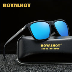 RoyalHot Polarized Square Sunglasses Aluminum Magnesium Frame