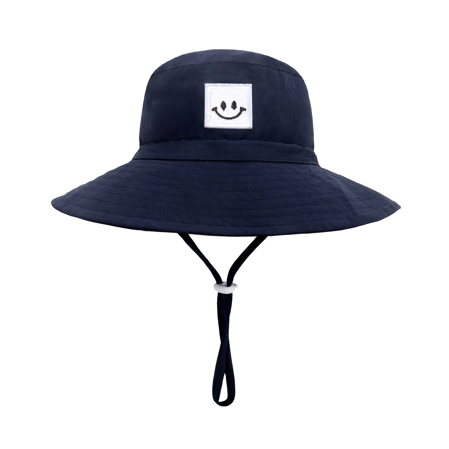 Baby Girls Wide Brim Bucket Hat with Drawstrings for Sun Protection
