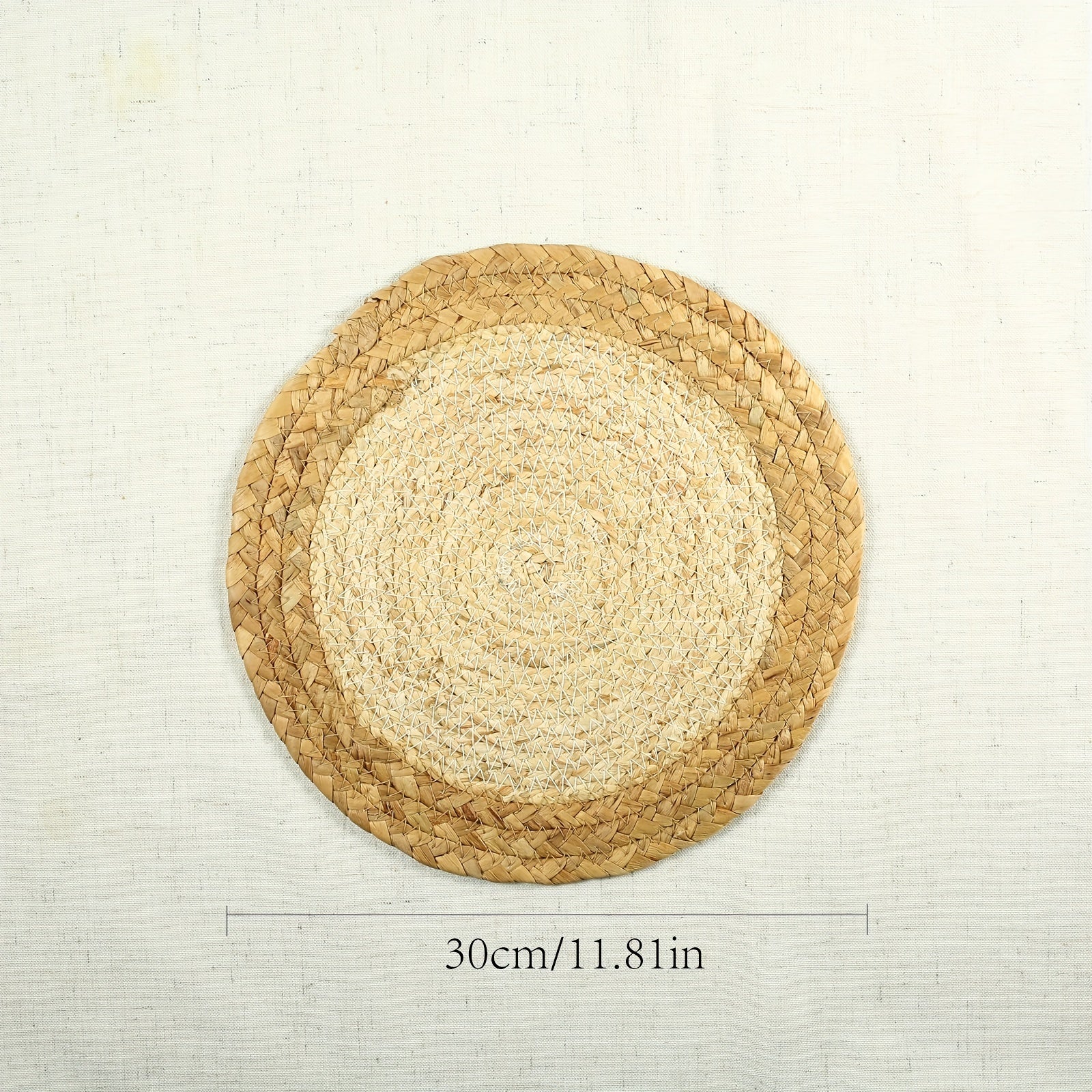 4pc Wheat Straw Placemats & Coasters Set Water Gourd Corn Decor Home Decor