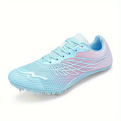 Women's Wing Pattern Track Running Shoes Low Spike Cleats