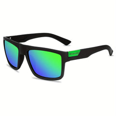 Men's Square Frame Sports Sunglasses UV Protection with Zipper Case
