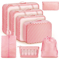 8PC Luggage Packing Cubes Set Waterproof Tavel Luggage Organizer For Suitcase