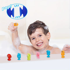 45pcs Mini Monster Suction Cup Toys Stress Relief Window Bath Toys