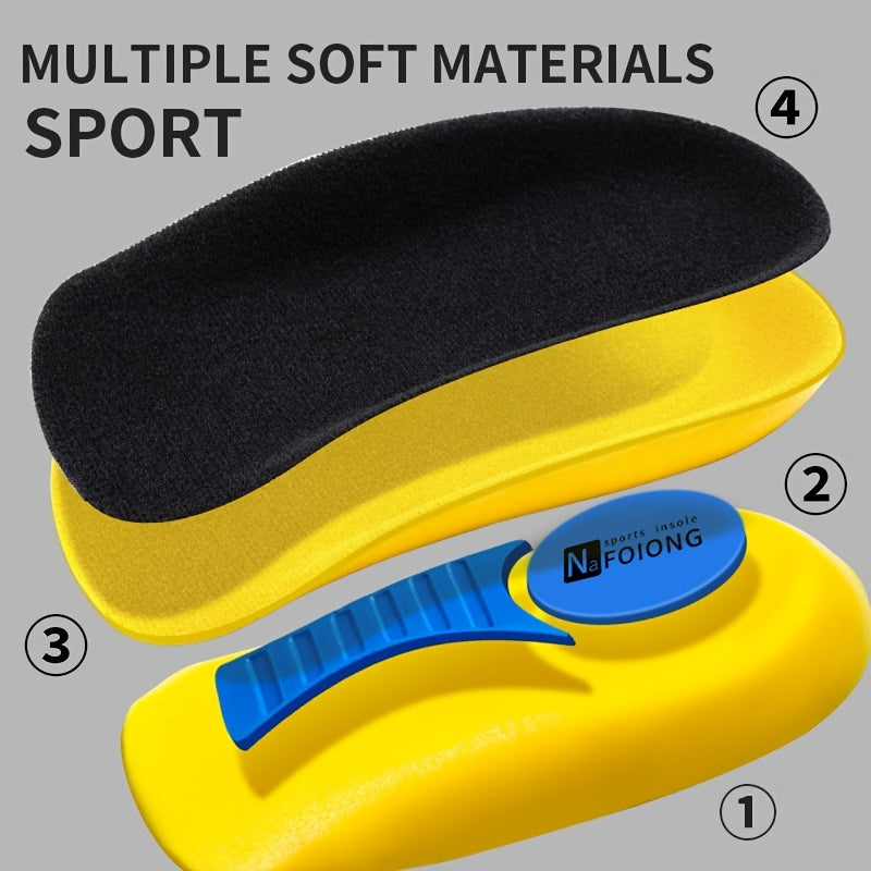 Half Insoles for Heel Spurs Pain Relief Foot Massager Gel Pads