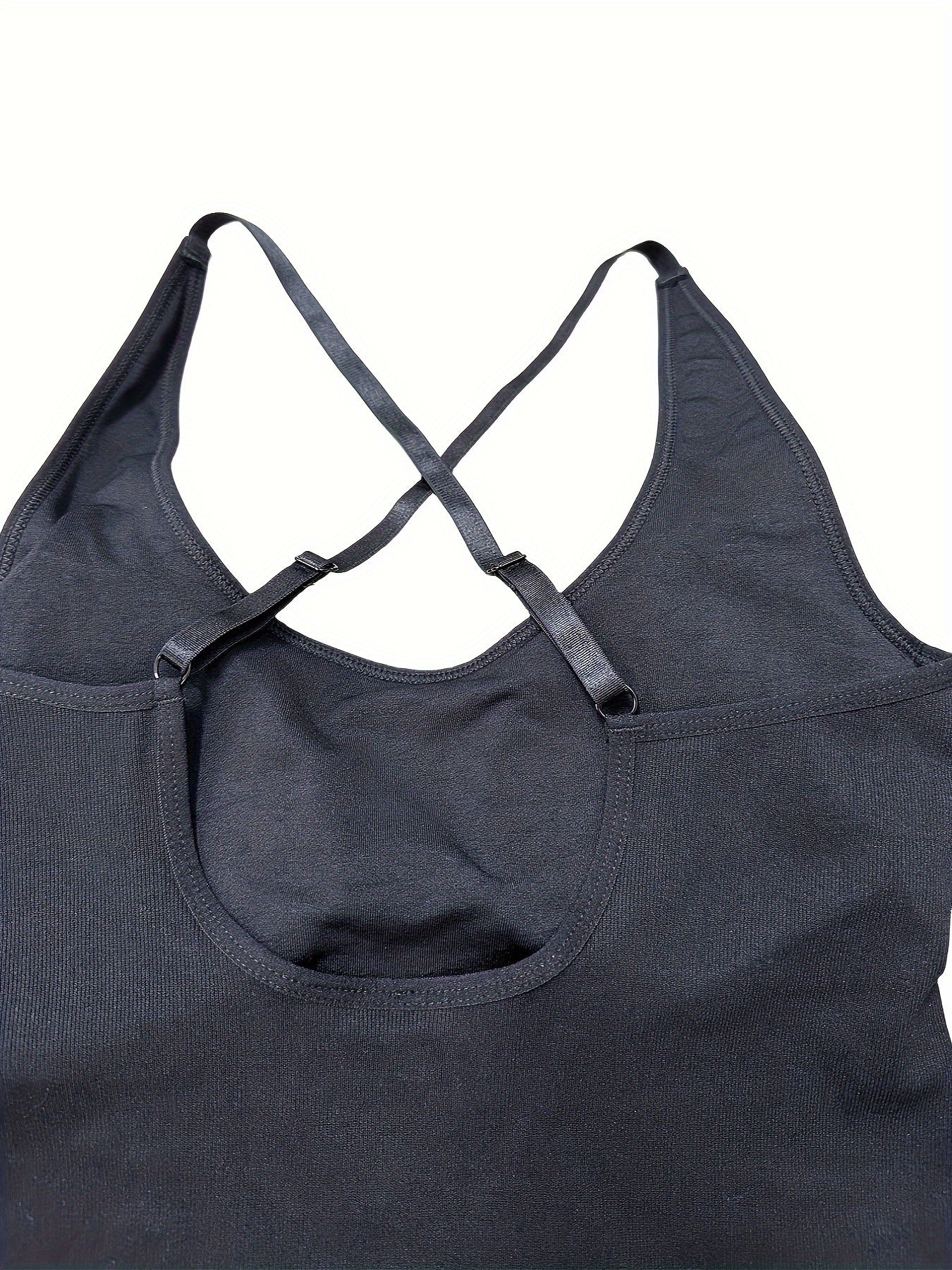 Yoga Romper Criss Cross Back Sleeveless Jumpsuit Activewear