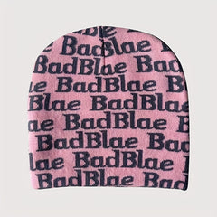 Stylish Windproof Knit Beanie Hat Letter Embroidery Warm Ski Cold Hat