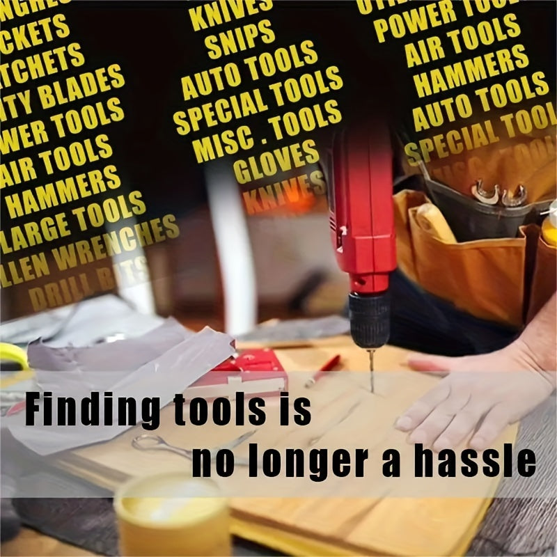 36pcs Toolbox Label Sticker Set for Stylish Organization