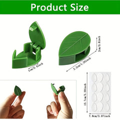 50pcs Plant Fixing Holder Green Hook Vines Traction Bracket Self Adhesive Clip