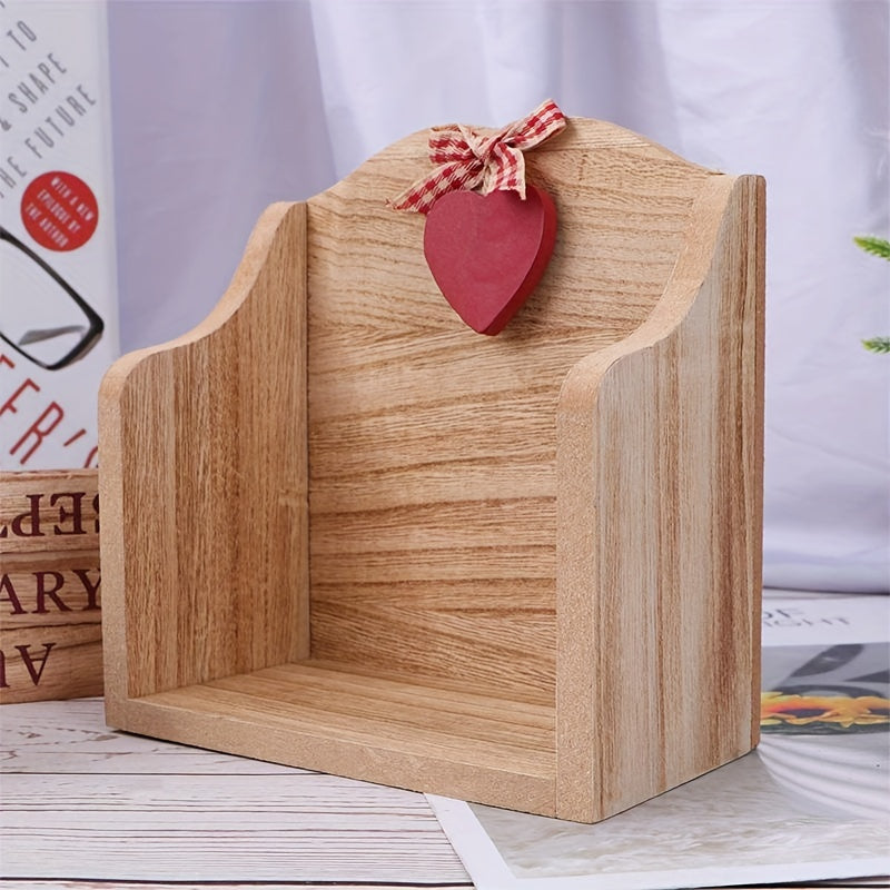 Modern Minimalist Peach Heart Wooden Calendar Decoration for Home and Office