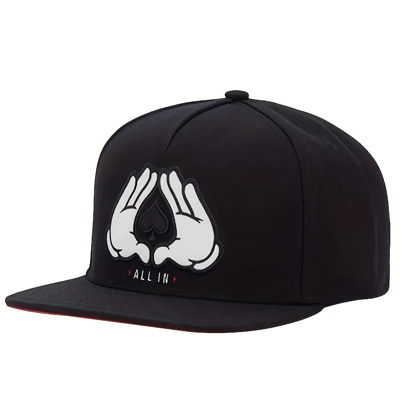 Double Hands Peach Heart Men's Hip Hop Hat