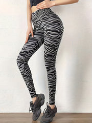 Leopard Print Skinny Leggings High Waist Stretchy Leggings