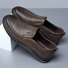 Men's Hollow Out Loafer Shoes Comfortable Non Slip Casual Shoes