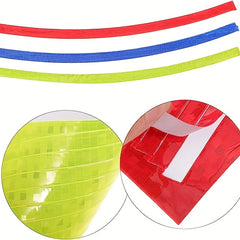 8Pcs Reflective Wheel Hub Stickers for Safety on Roadways