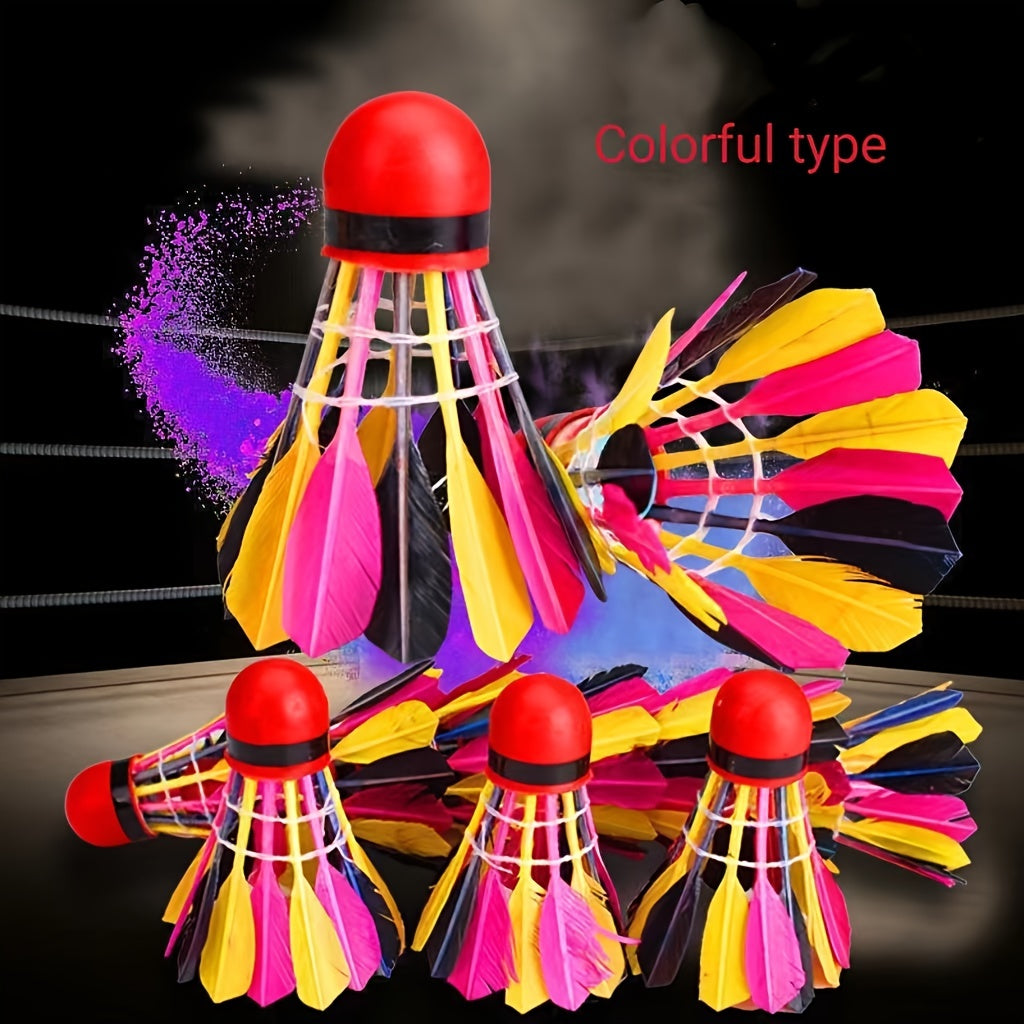 Colorful Badminton Shuttlecocks for Gym Training