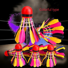 Colorful Badminton Shuttlecocks for Gym Training