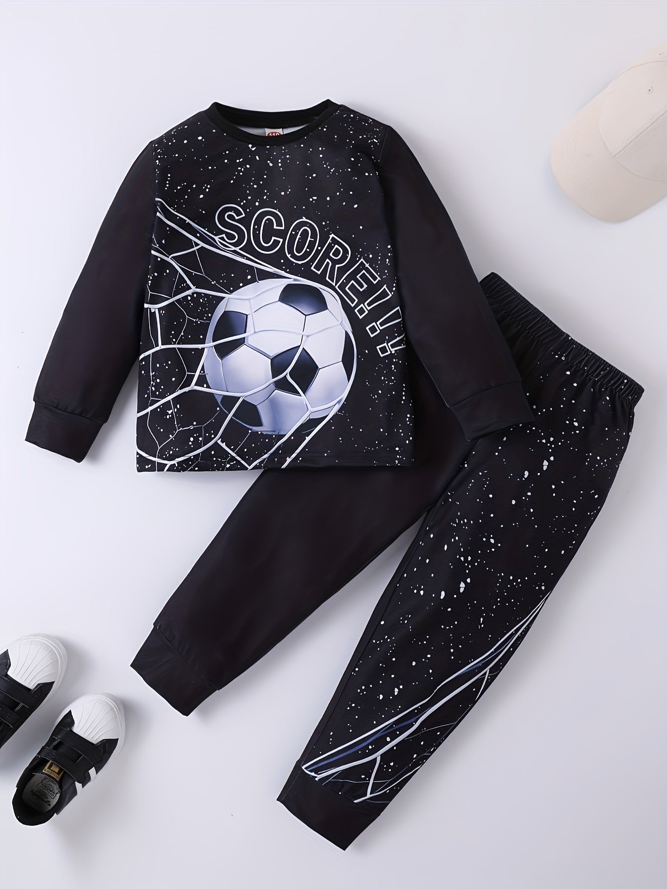 Boys 3D Print Sweatshirt & Sweatpants Sets for Spring Fall Winter