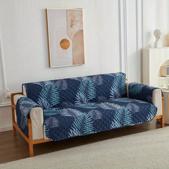Leaf Printed Sofa Slipcover Furniture Protector for Home Decor