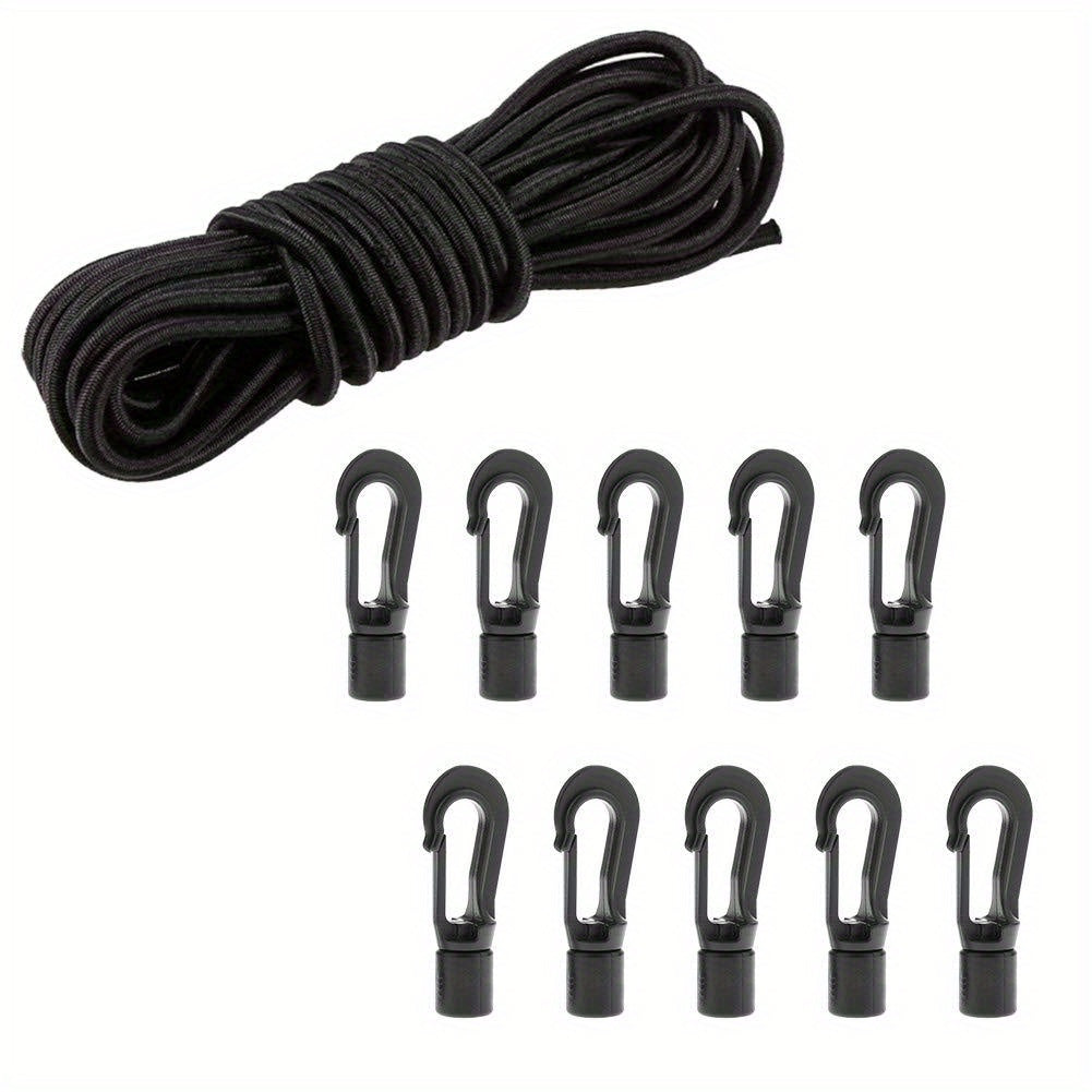 Heavy-Duty Deck Lashing Rope with Hook for Kayak Fishing Boat