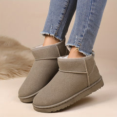 Women's Thermal Fluffy Snow Boots Slip On Warm Soft Sole Fuzzy Shoes