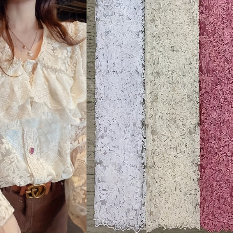 Embroidered Mesh Cardigan Women's Accessories Fabric for Party Wedding