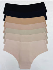 7pcs Seamless Hipster Panties Low Waist Stretch Women's Underwear