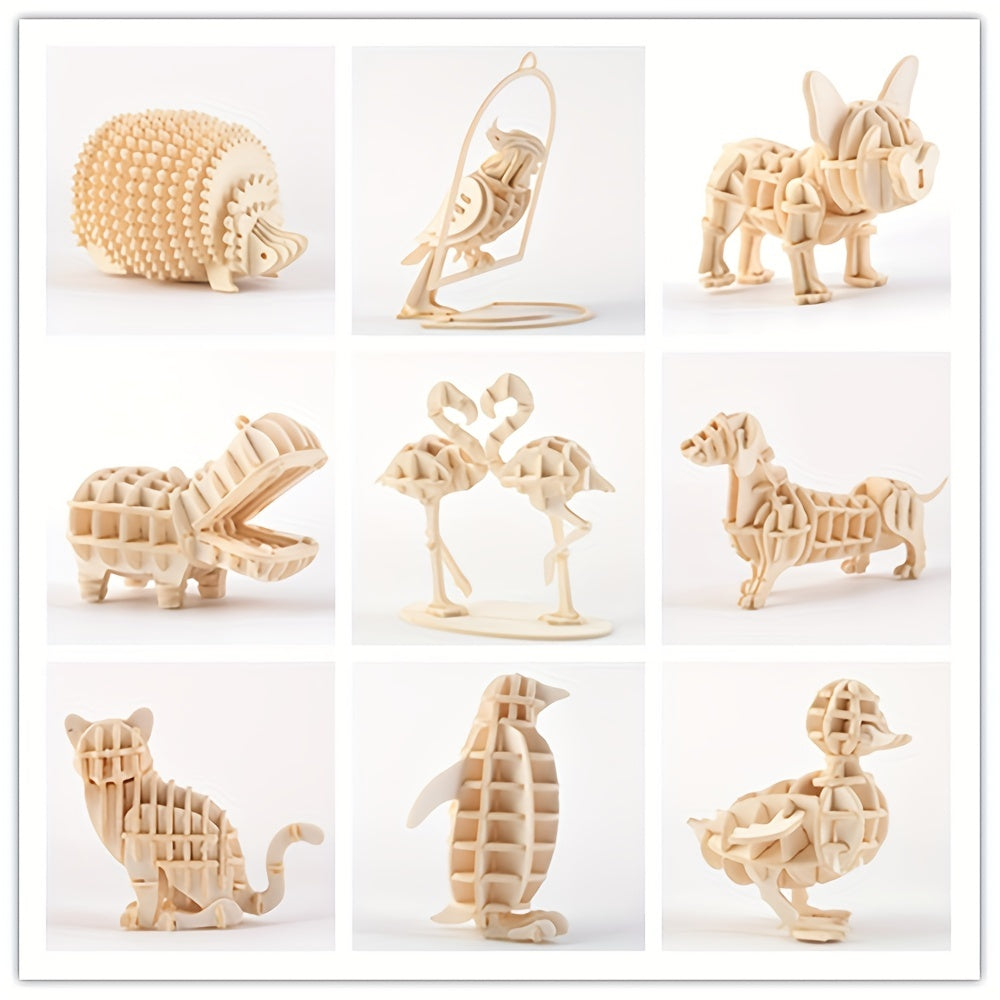 3D Animal Puzzle DIY Kit for Children - Animal Assembly Decoration