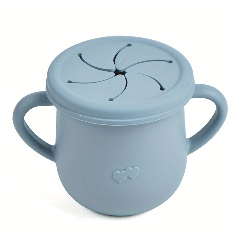 Silicone Baby Snack Cup Portable Container with Lid