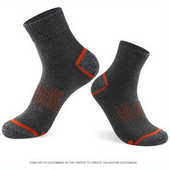 5 Pairs Men's Sports Cotton Socks for Outdoor Running Cycling