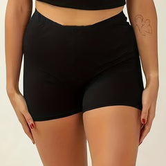 Women's Plus Size Casual Elastic Waist Shorts
