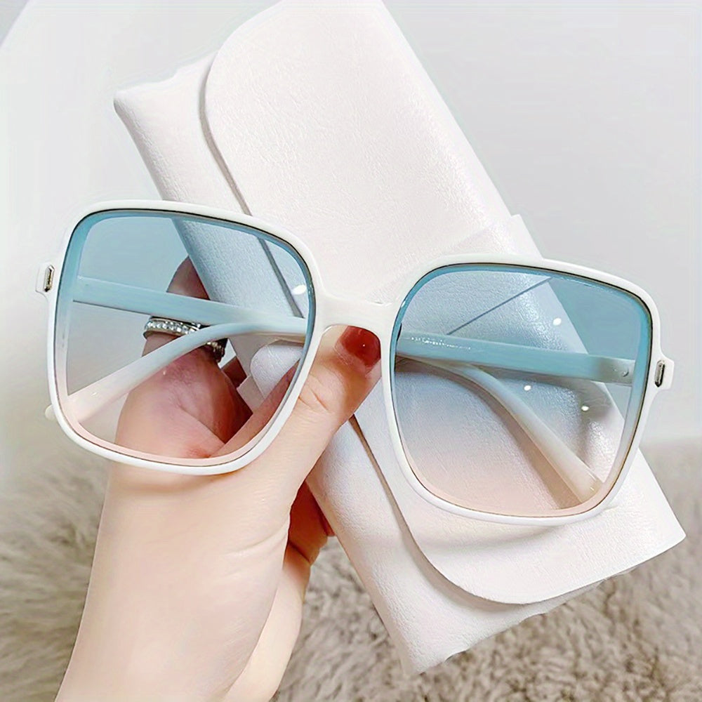 Oversized Square Sunglasses Gradient Glasses UV400