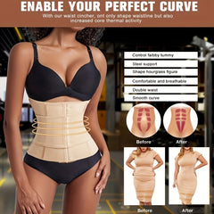 Tummy Control Waist Trainer Slim Girdle Belt Cincher