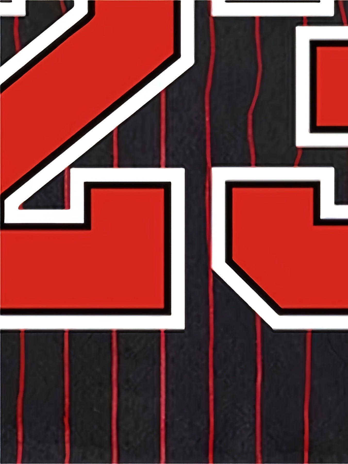Men's Striped Number Print Sleeveless Basketball Jersey