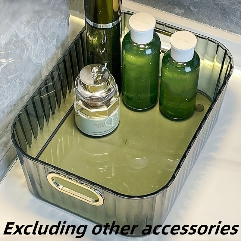 Desktop Cosmetics Storage Box Light Plastic Skincare Storage Basket