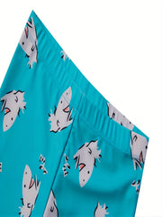 Boys Shark Outfit Long Sleeves Shirt & Shorts