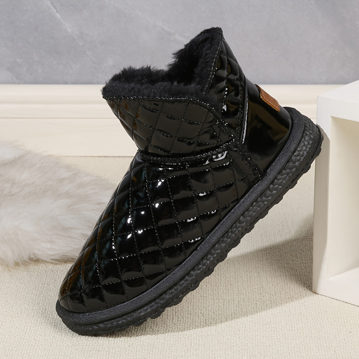 Non slip Waterproof Thickened Medium Tube Snow Boots Women's Footwear