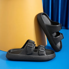 Men's Lightweight Pillow Slippers for Indoor Outdoor Shower Bathroom