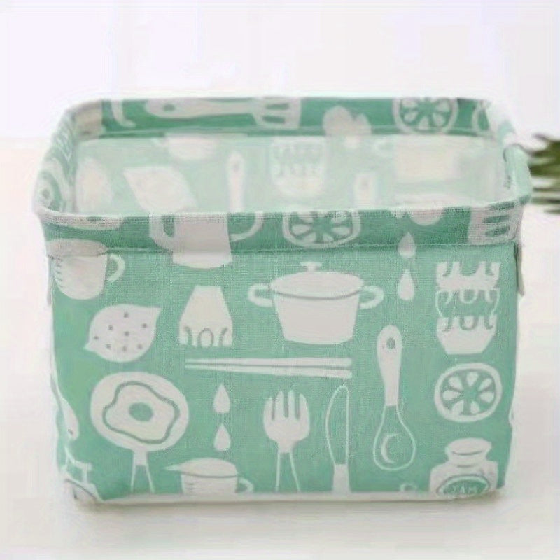Small Desktop Storage Basket Organizer Box Cosmetic Book Stationery