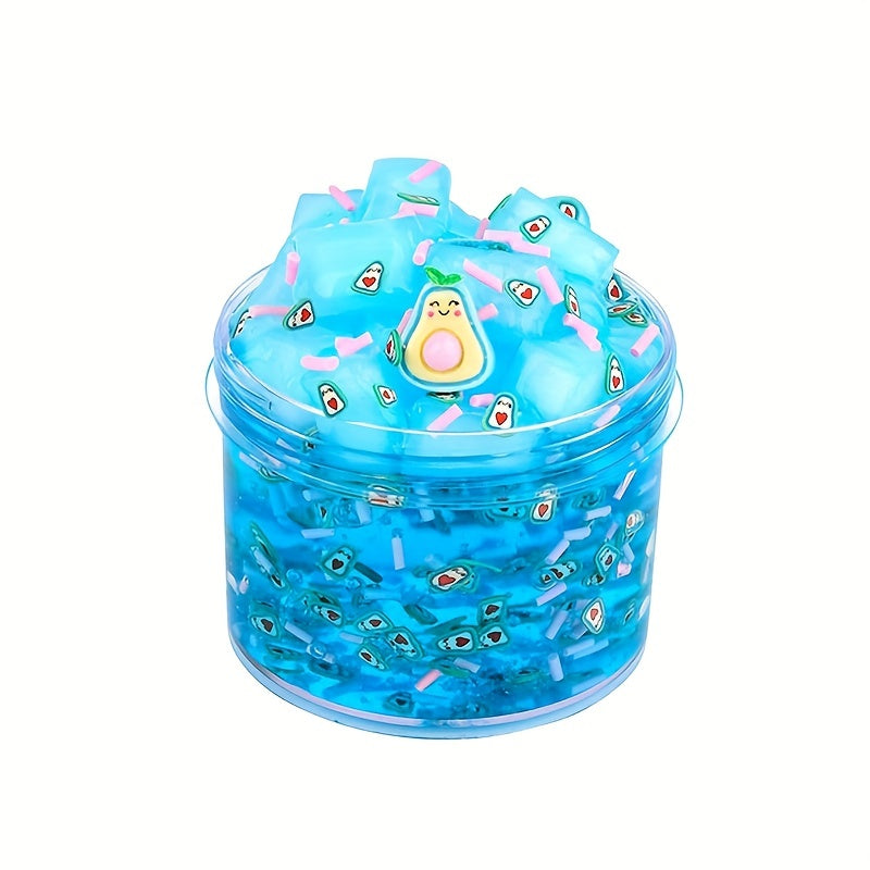 180ml Jelly Cube Slime Kit Girls DIY Sensory Stress Relief Clear Slime