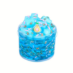 180ml Jelly Cube Slime Kit Girls DIY Sensory Stress Relief Clear Slime