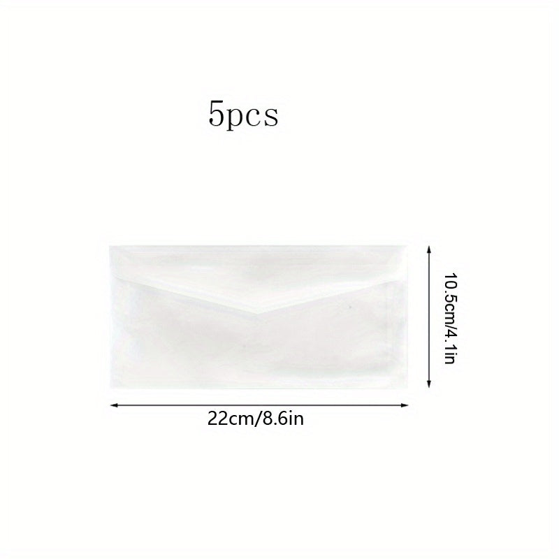 5PCS Western Style Sulfuric Acid Paper Envelope for Business Invitation