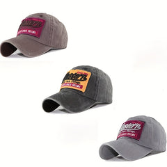 Vintage Distressed Letter Embroidery Baseball Cap